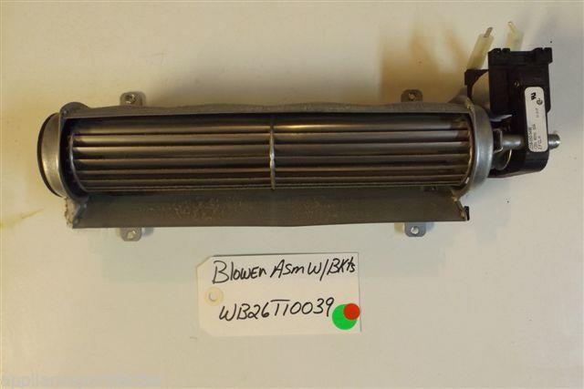 GE Stove WB26T10039 Blower Asm W/bkts USED PART GE Stove WB26T10039 Blower Asm W/bkts USED PART